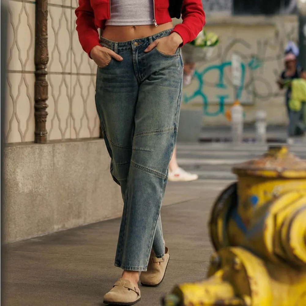 Cali1850 Stylish Blue Boyfriend Jeans for Women